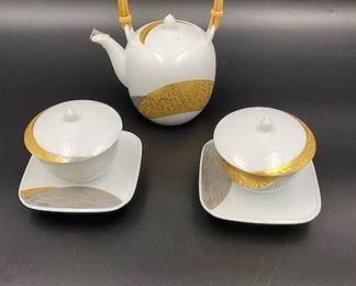Noritake Diamond Collection tea cups and pot