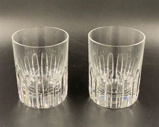 $190 Baccarat pair tumblers 4"