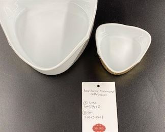$400, vintage Noritake Diamond Collection 5 bowls & side dish platinum and gold (unused).