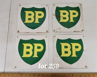 Porcelain BP signs