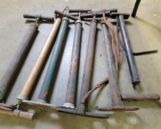 Vintage tire pumps
