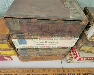 Vintage cigar boxes