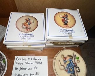 Variety of years both in boxes and outGoebel MJ Hummel Collectable Plates (in and out of the box) 