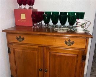 Sprague Carelton Cabinet & Lenox Christmas Dishes
