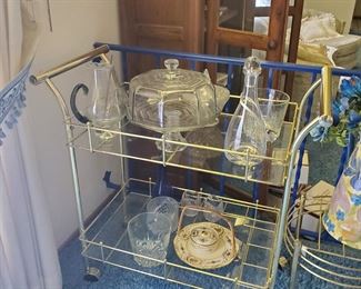 Vintage bar cart