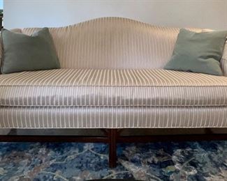 Ethan Allen Chippendale camelback sofa