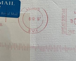 Post mark of letter