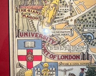 Detailed view of map