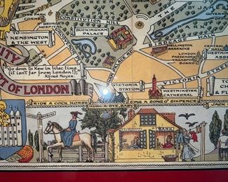 Detailed view map with nursery rhyme