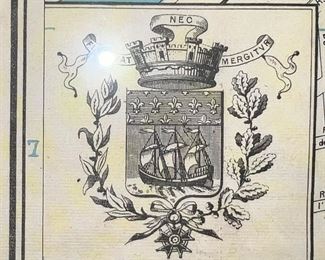 Detailed view of map