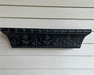 Metal wall shelf