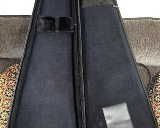 Inside view of guitar case
