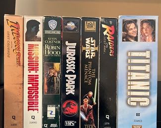 Various VHS tapes