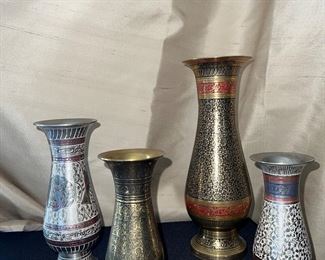 Various vases from India