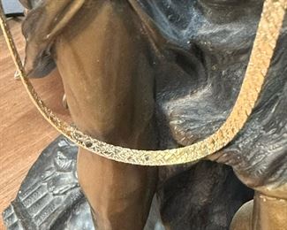 Double Sided Design 14KT GOLD Necklace