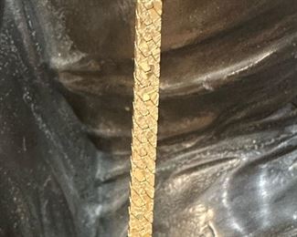 Double Sided Design 14KT GOLD Necklace