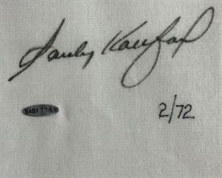 SANDY KOUFAX Autographed and Framed Dodgers Jersey