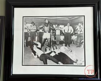 Framed Photo - Muhammad Ali and The Beatles