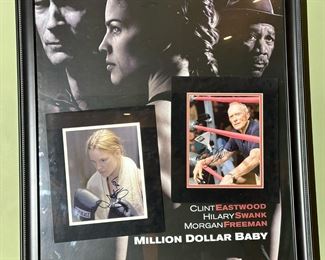 Million Dollar Baby Autographed by HILARY SWANK and CLINT EASTWOOD