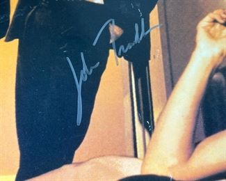 PULP FICTION Movie Poster Autographed by BRUCE WILLIS, JOHN TRAVOLTA, SAMUEL L JACKSON, UMA THURMAN, QUENTIN TRANTINO