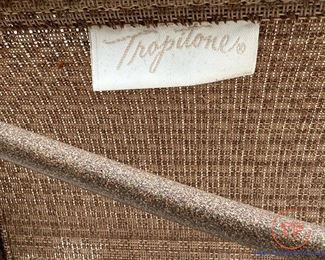 TROPITONE Garden Terrace Table with Shoreline Sling Swivel Rockers