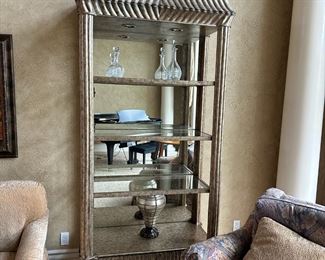 Contemporary Italian Style Lighted Display Etagere