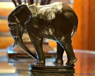 Signed Bronze Elephant Sculpture "Adolescence" by DAN OSTERMILLER - 8/20