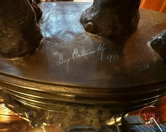 Signed Bronze Elephant Sculpture "Adolescence" by DAN OSTERMILLER - 8/20