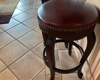 Hancock & Moore Leather Studded Stools