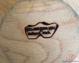 HOLLAND BOWL MILL Turned Wood Bowls