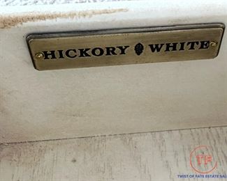 Hickory & White Side Table