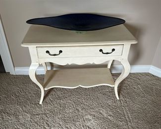 Hickory & White Side Table