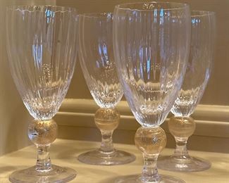 Handblown Italian Artist Signed Wine Glasses