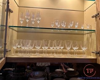 ST LOUIS APOLLO GOLD Crystal Wine Glasses