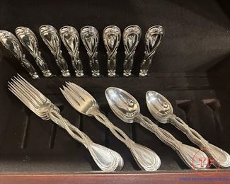 PUIFORCAT Royal Sterling Silver Flatware - 8 Place Settings Designed by Nicolas Cornu