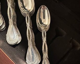 PUIFORCAT Royal Sterling Silver Flatware - 8 Place Settings Designed by Nicolas Cornu