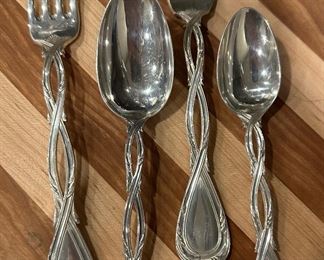 PUIFORCAT Royal Sterling Silver Flatware - 8 Place Settings Designed by Nicolas Cornu