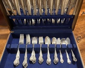 Westmorland Sterling SILVER Flatware Set - George & Martha Washington Pattern