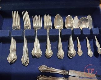 Westmorland Sterling SILVER Flatware Set - George & Martha Washington Pattern