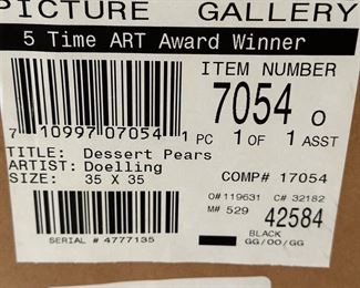 "Dessert Pears" by Doelling Artwork