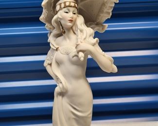 #1 - $50.00 Barnegat - Giuseppe Armani sculpture "Woman with Umbrella"