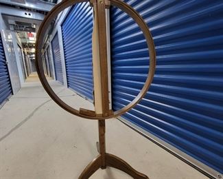 #21 - $40.00 Barnegat - oak embroidery quilting hoop, floor stand - 