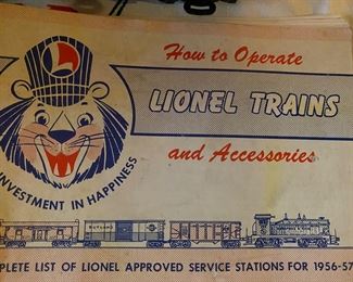 Vintage Lionel Trains Brochures 
