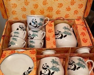 Panda Tea Set NRFB