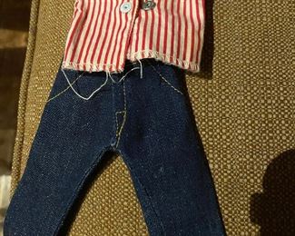 Miss Revlon Shirt/Cuffed Jeans