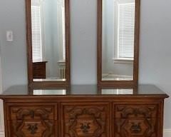 Dresser with 9 Drawers and Two Mirrors
