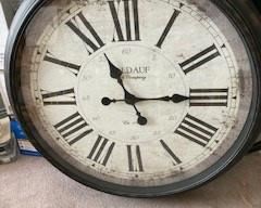 Baldauf Roman Numeral Antique Bronze Wall Clock