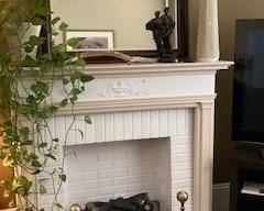 Fireplace Craftsman Oak Wooden Scroll Mantel White 