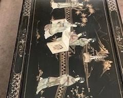 Hand Carved Chinese Inlaid Coffee Table