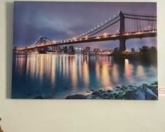 Long Exposure of the Brooklyn Bridge Canvas Print by Fabio Sabatini 60"x40"